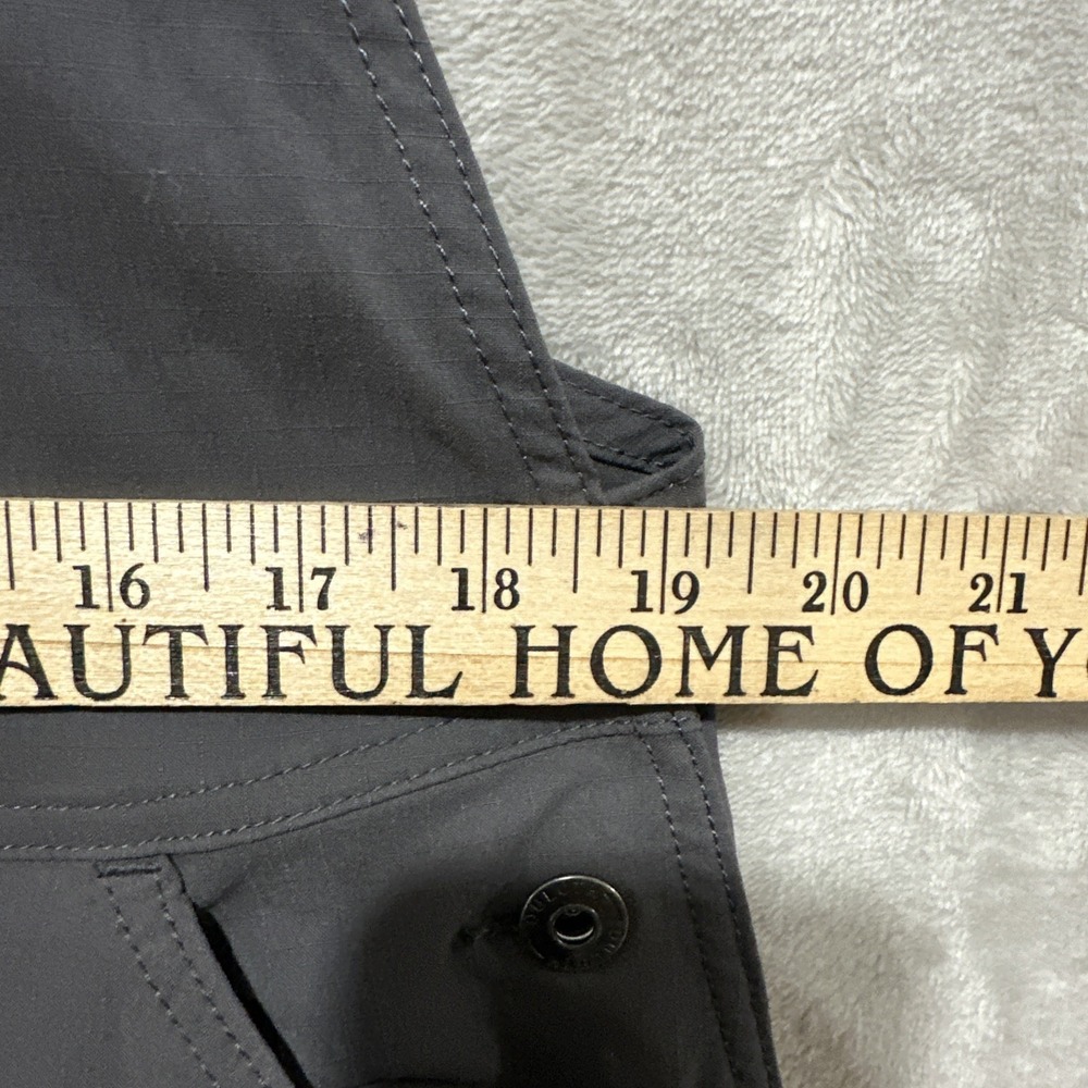 Duluth Trading Co. Women's Heirloom Gardening Short Overalls Size Large Gray - Picture 6 of 8